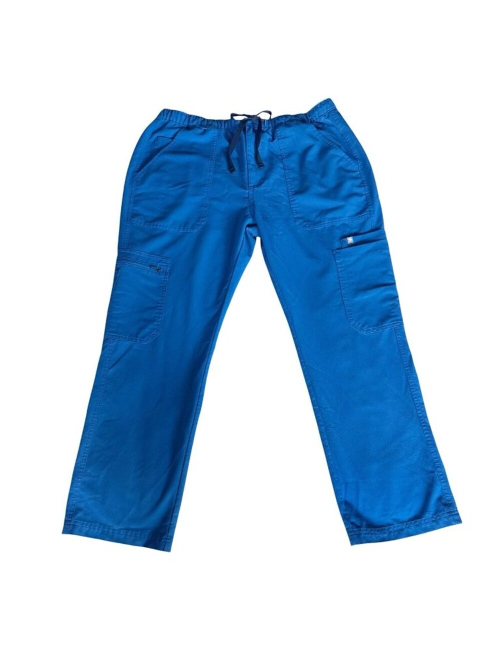 FIGS Men's Sz Large Short Cairo Cargo Scrub Pants Technical Collection in Blue
